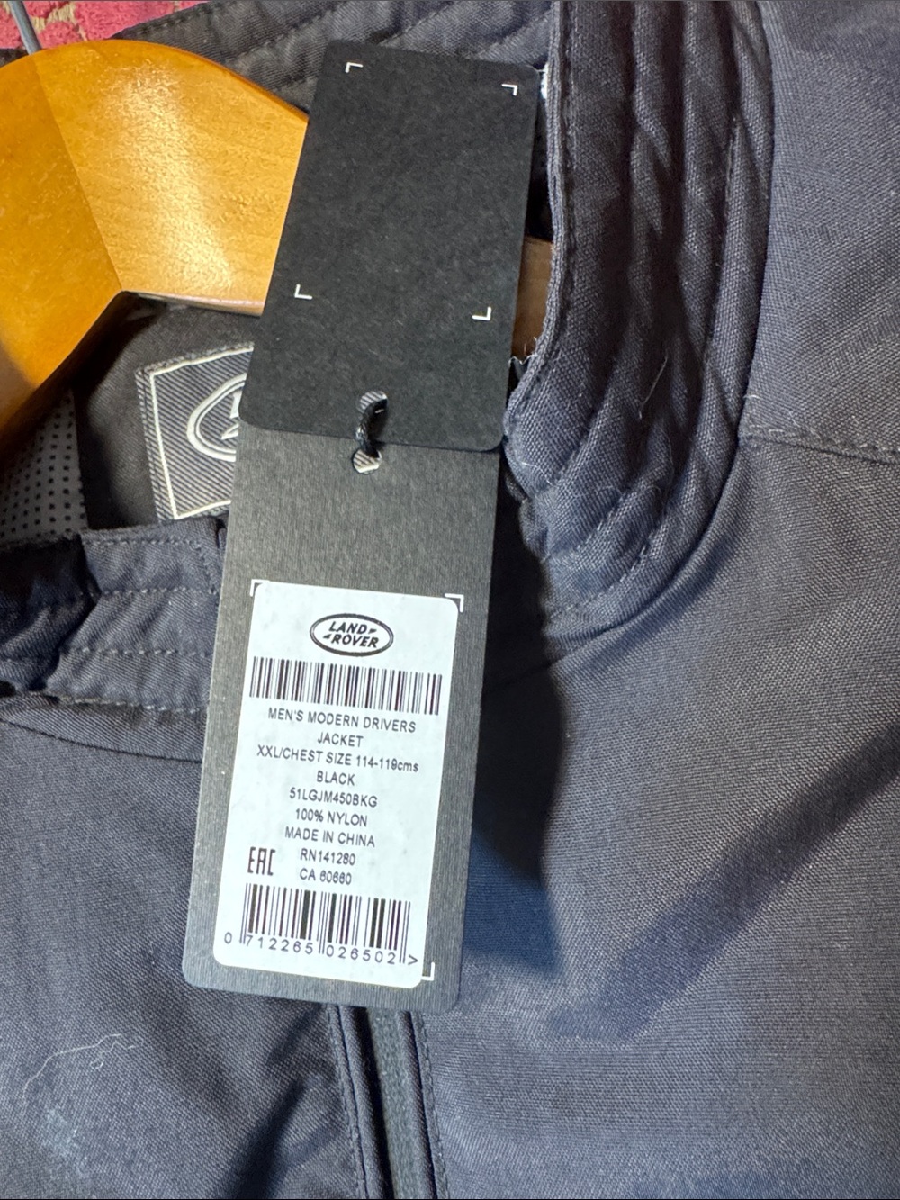 Land Rover Driver Black Men's Zip Jacket - Picture 4 of 4